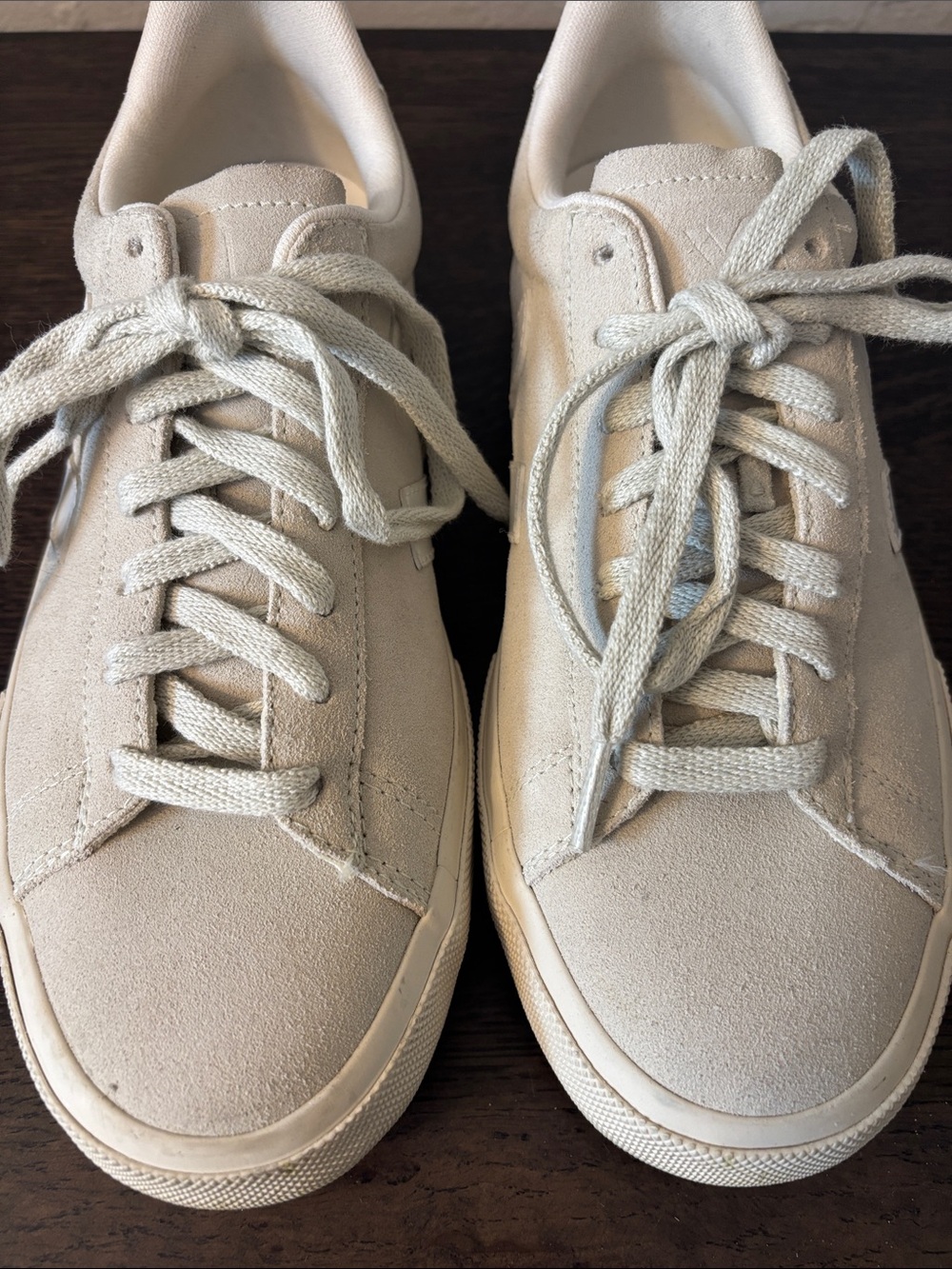 Veja Women’s Campo Suede Low-Top Natural White Sneakers 8 - Picture 6 of 10